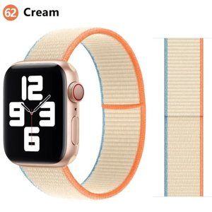 NEW Cream Strap Loop Band For Apple Watch